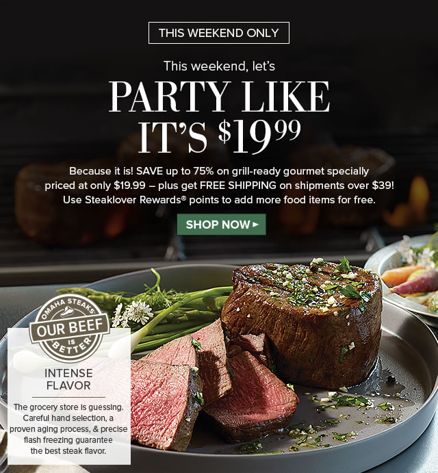 Omaha Steaks - $19.99 Sale - What a deal!